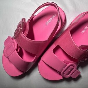 Mini Melissa Hot Pink Sandals